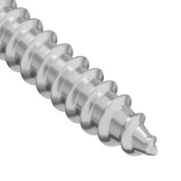 Produktbild för Träskruv 12 pcs Silver 9,8 x 53 mm Stål