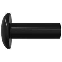 Produktbild för Kupplungsmuttrar 2 pcs Svart M4 x 14,5 mm Metall