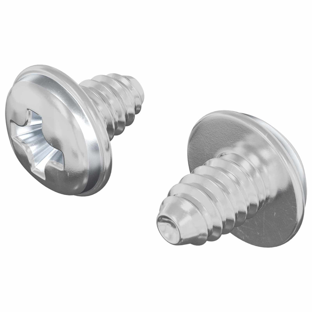 Produktbild för Låsskruvar 2 pcs Silver M4 x 5 mm Järn