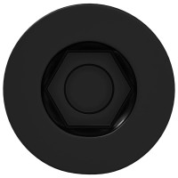 Produktbild för Hylssfranskruv 2 pcs Svart 7 x 40 mm Järn