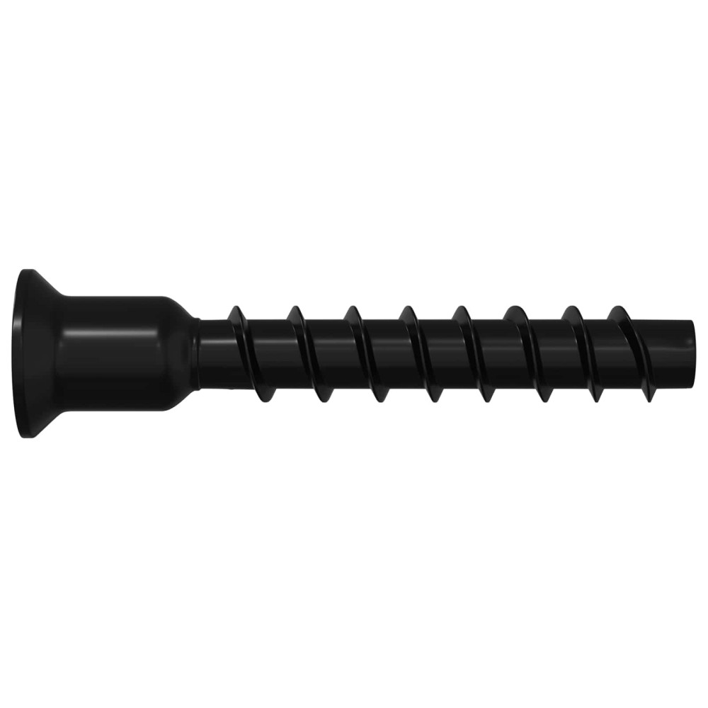 Produktbild för Hylssfranskruv 12 pcs Svart 7 x 40 mm Järn