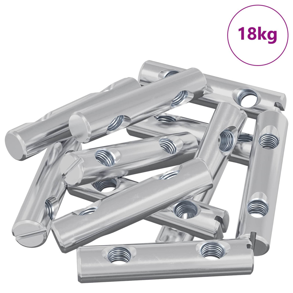 Produktbild för Muttern 413 pcs Zinkbelagd 60 x 12 mm Järn