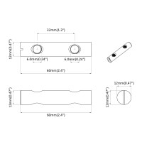Produktbild för Muttern 413 pcs Zinkbelagd 60 x 12 mm Järn