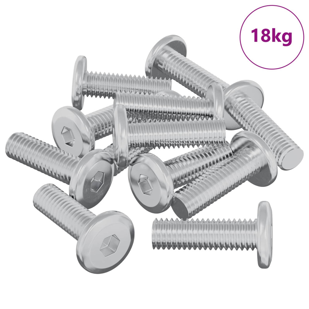 Produktbild för Skruv 1593 pcs Silver 8 x 25 mm Stål