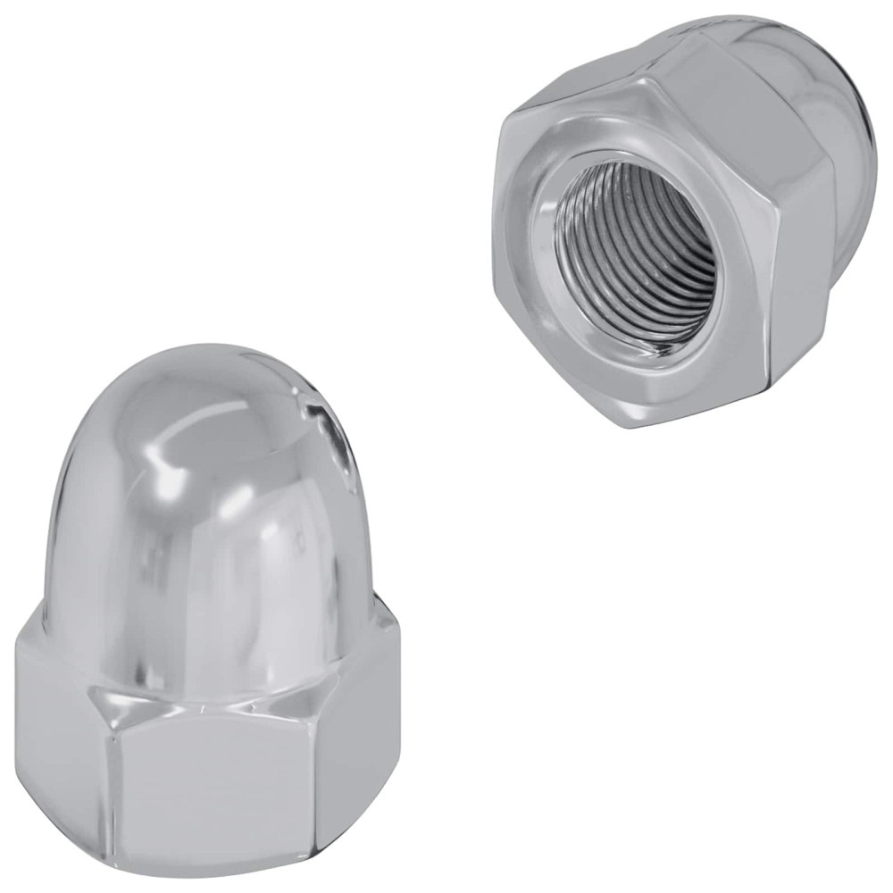 Produktbild för Muttern 2 pcs Silver M6 x 10 mm Järn
