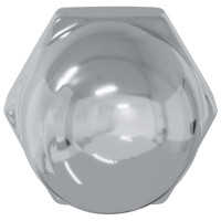 Produktbild för Muttern 2 pcs Silver M6 x 10 mm Järn