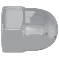 Produktbild för Muttern 12 pcs Silver M6 x 10 mm Järn
