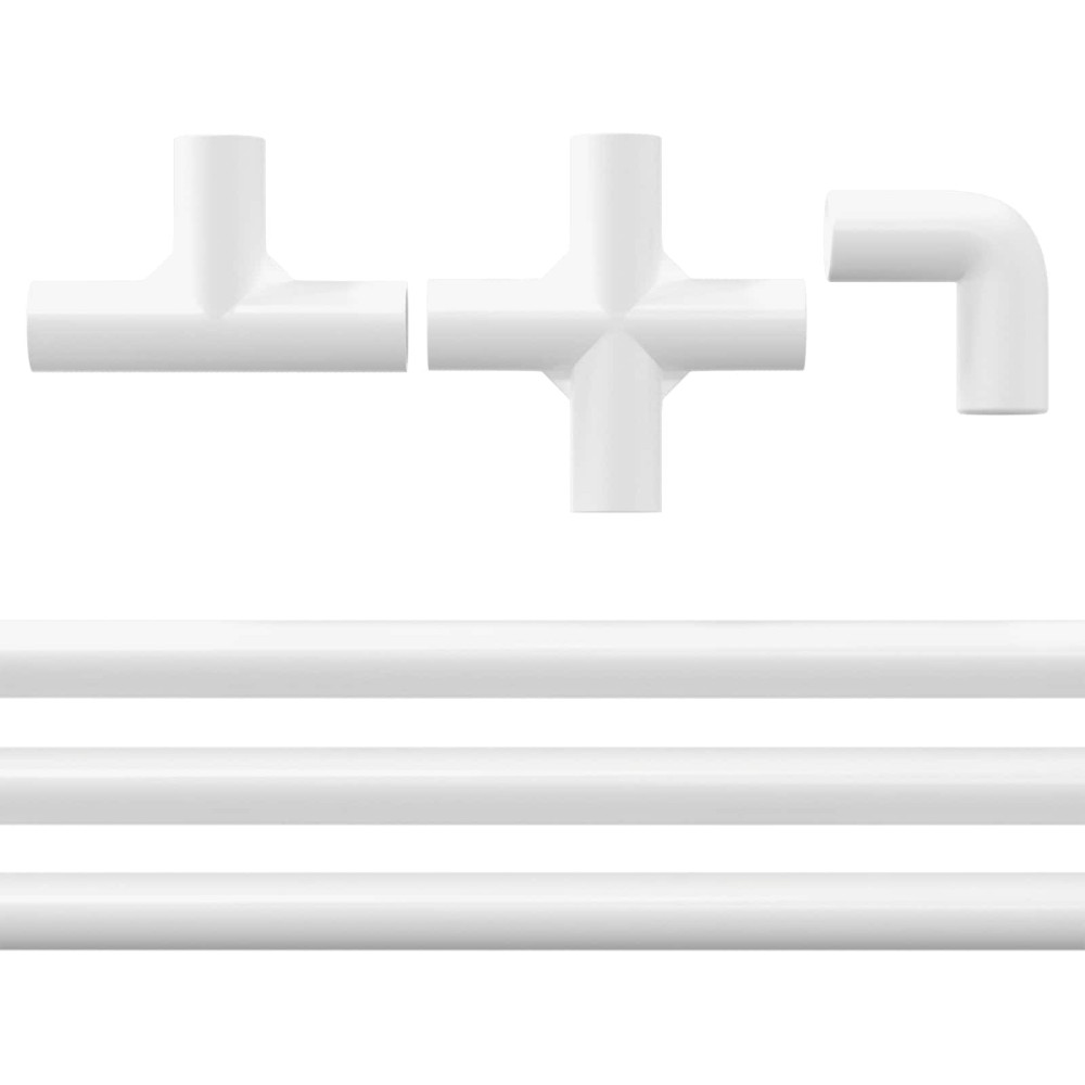 Produktbild för PVC Rör 29 pcs Vit PP och PE