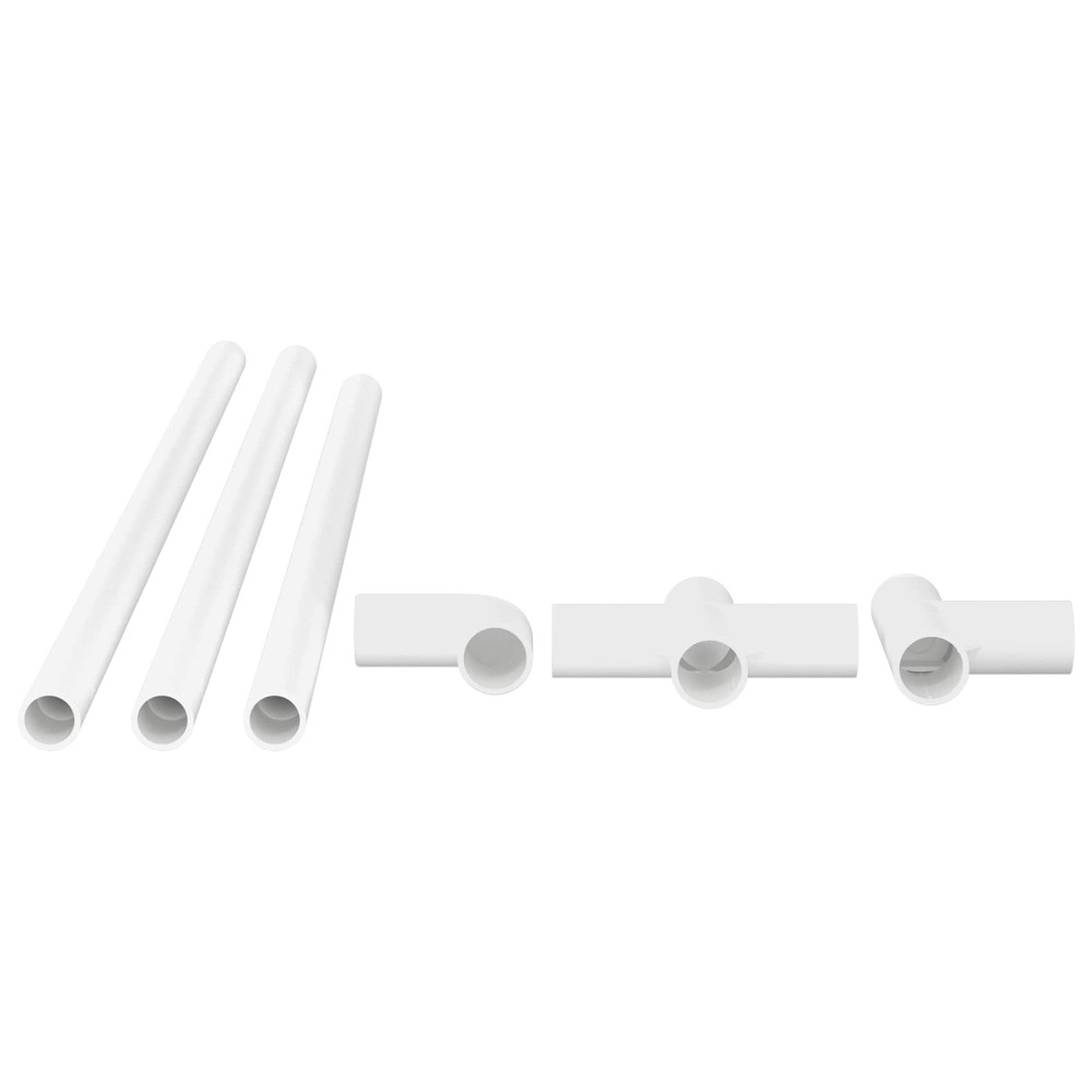 Produktbild för PVC Rör 29 pcs Vit PP och PE