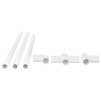 Produktbild för PVC Rör 29 pcs Vit PP och PE