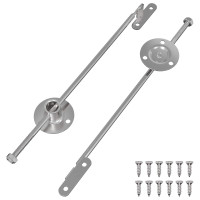 Produktbild för Dragstångsgångjärn 2 pcs Silver 190 mm Järn
