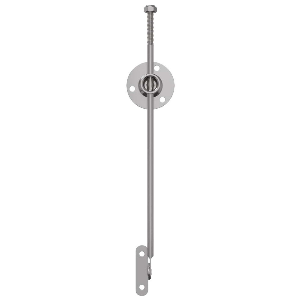 Produktbild för Dragstångsgångjärn 2 pcs Silver 190 mm Järn