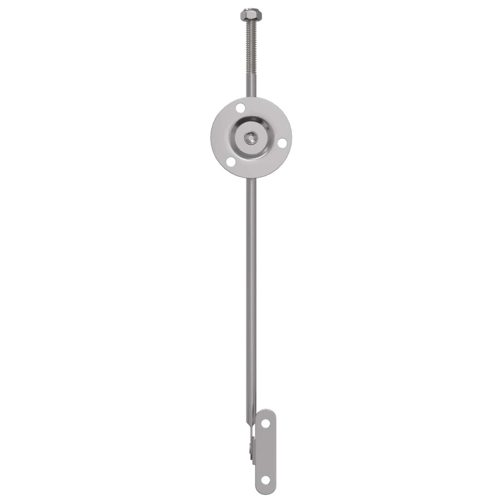 Produktbild för Dragstångsgångjärn 2 pcs Silver 190 mm Järn