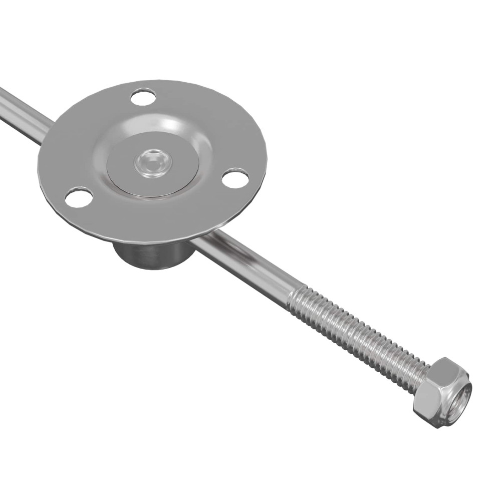 Produktbild för Dragstångsgångjärn 2 pcs Silver 190 mm Järn