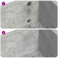 Produktbild för Självhäftande skruvomslag 2 pcs Betonggrå Ø 20 x 0,5 mm