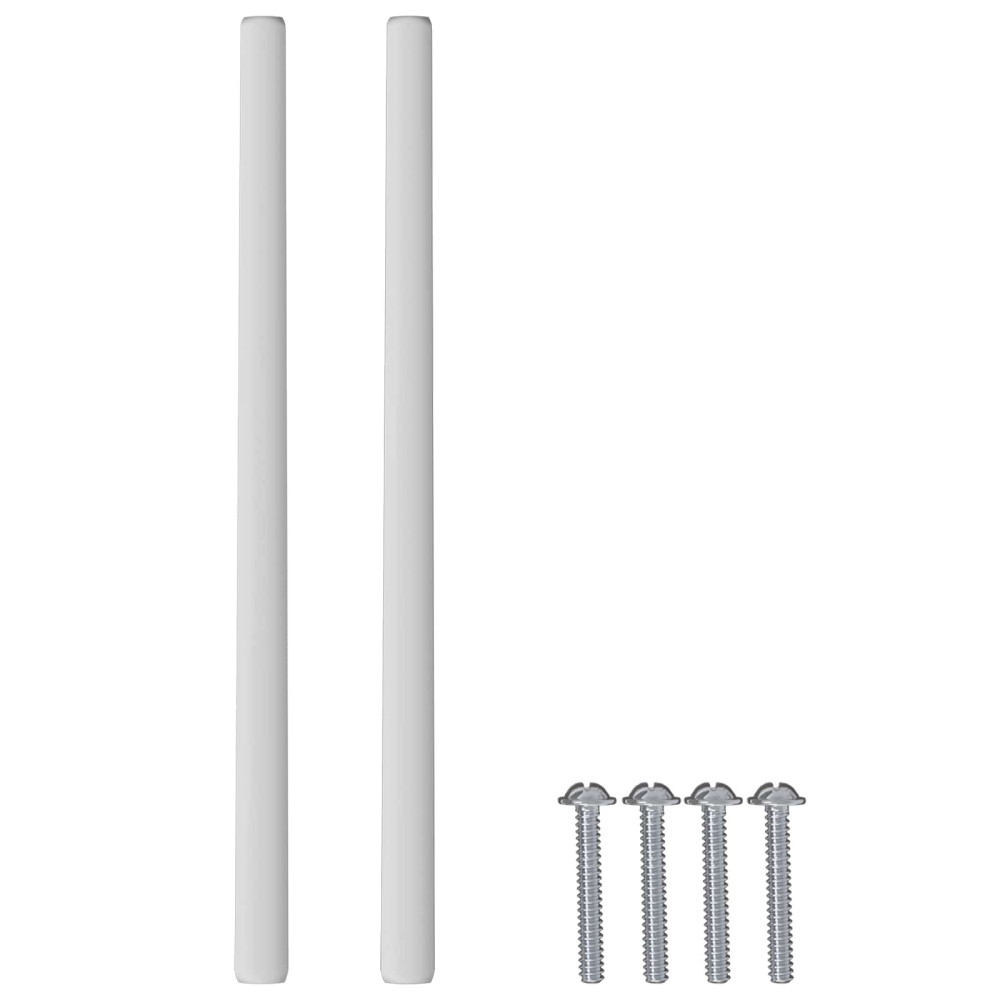 Produktbild för Handtag Enfärgad 2 pcs Silver 105.7 x 7.4 x 15.5 mm Aluminium