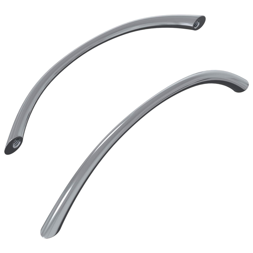 Produktbild för Handtag 2 pcs Silver 107 x 3.6 x 23 mm Rostfritt stål