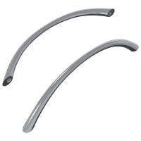 Produktbild för Handtag 2 pcs Silver 107 x 3.6 x 23 mm Rostfritt stål