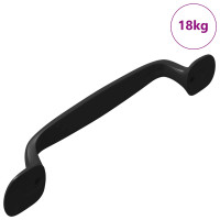 Produktbild för Möbelhandtag 250 pcs Svart 130 x 19,4 x 22,3 mm Aluminium