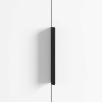 Produktbild för Handtag 12 pcs Svart 120 x 39.6 x 17 mm Aluminium