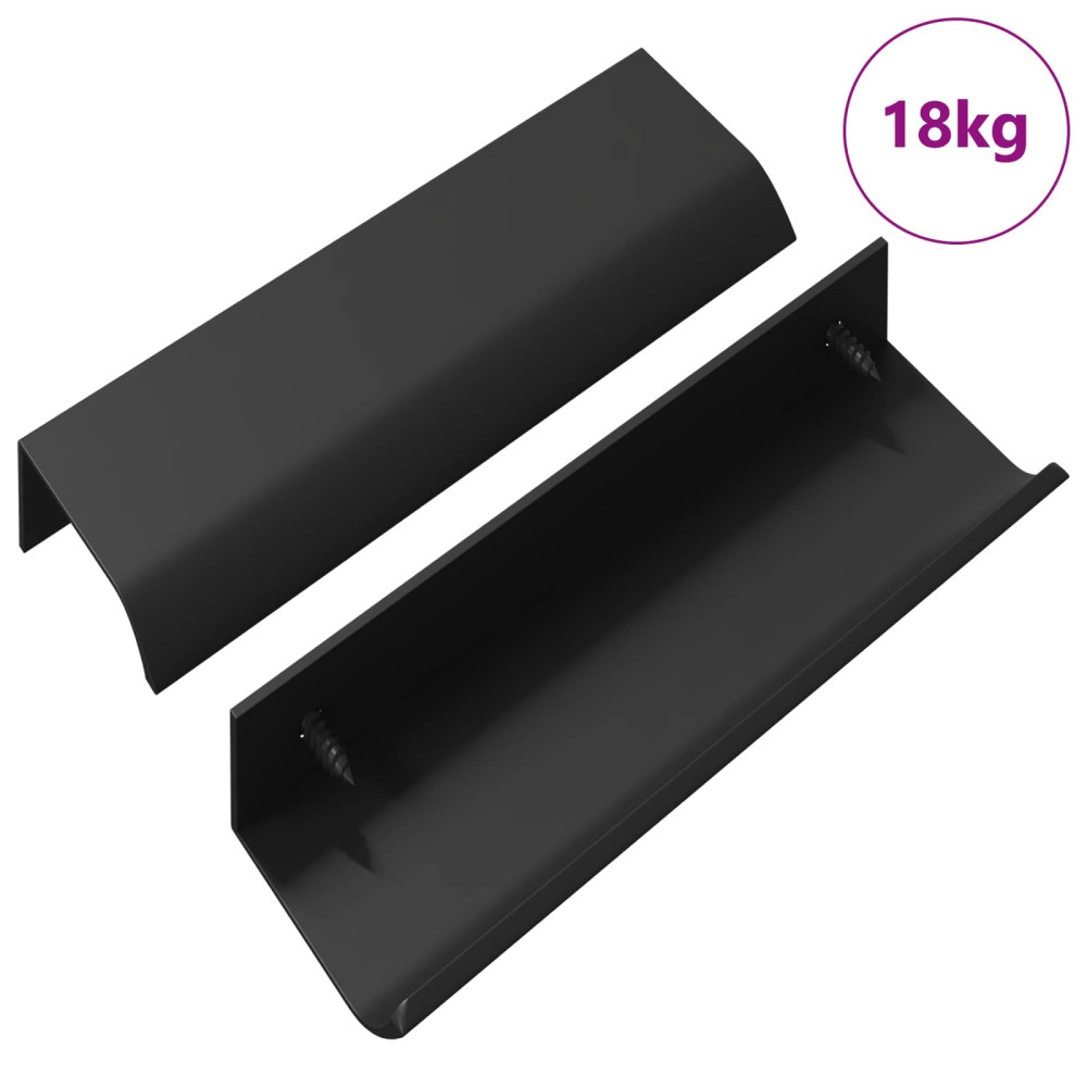 Produktbild för Handtag 725 pcs Svart 120 x 39.6 x 17 mm Aluminium
