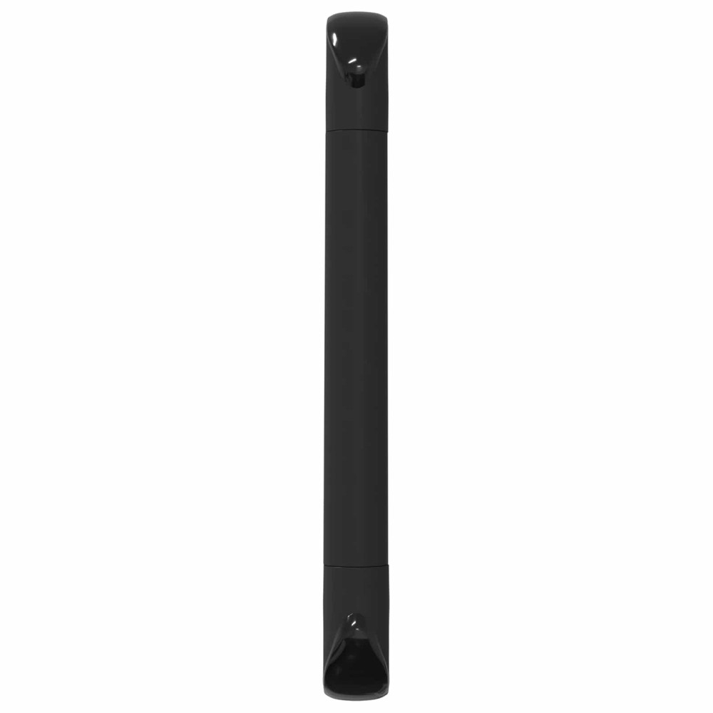 Produktbild för Handtag Enfärgad 12 pcs Svart 380 x 34 x 85 mm Aluminium och PP