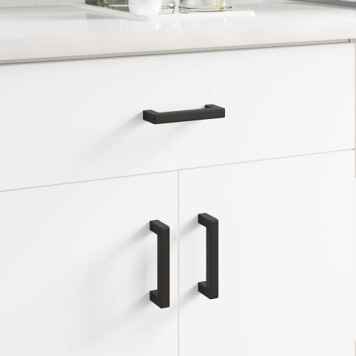vidaXL Möbelhandtag 530 pcs Svart 105 x 12 x 36 mm Järn