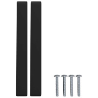 Produktbild för Möbelhandtag 530 pcs Svart 105 x 12 x 36 mm Järn
