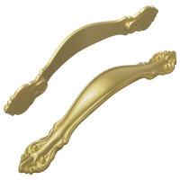 Produktbild för Handtag 2 pcs Guld 143 x 19,2 x 20 mm Zinklegering