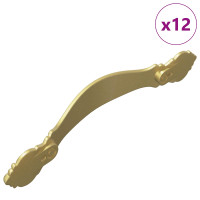 Produktbild för Handtag 12 pcs Guld 143 x 19,2 x 20 mm Zinklegering
