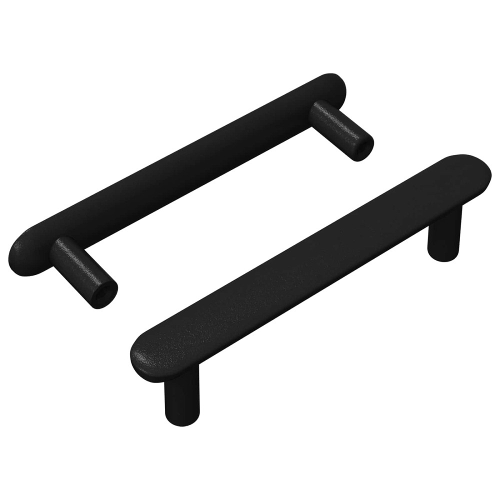Produktbild för Skåphandtag 2 pcs Svart 121 x 16.6 x 28.3 mm Järn