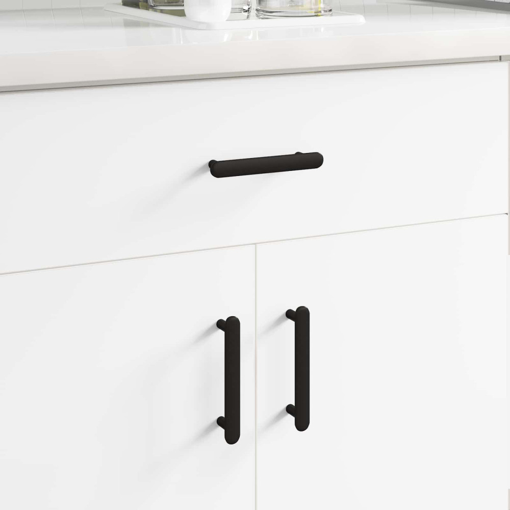 Produktbild för Skåphandtag 474 pcs Svart 121 x 16.6 x 28.3 mm Järn