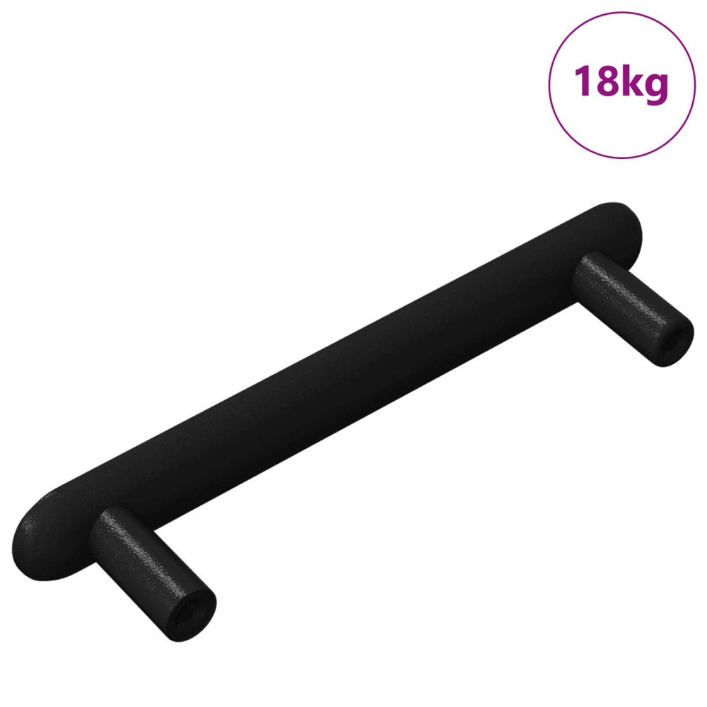 Produktbild för Skåphandtag 474 pcs Svart 121 x 16.6 x 28.3 mm Järn