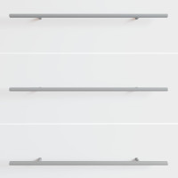 Produktbild för Handtag 12 pcs Silver 500 mm Stål