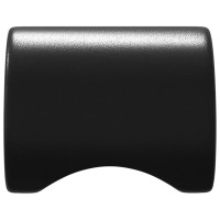 Produktbild för Skåpsknopp 2 pcs Svart 18 x 23 mm Järn