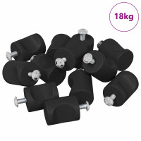 Produktbild för Skåpsknopp 1011 pcs Svart Järn