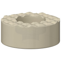 Produktbild för Stolsben golvvårdare 2 pcs Transparent Ø 15 x 16 mm PVC
