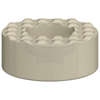 Produktbild för Stolsben golvvårdare 2 pcs Transparent Ø 15 x 16 mm PVC