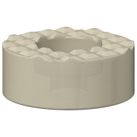 Produktbild för Stolsben golvvårdare 2 pcs Transparent Ø 15 x 16 mm PVC