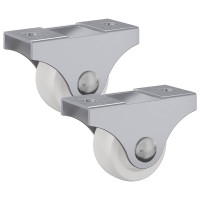 Produktbild för Hjul 2 pcs Vit 42 x 11,5 x 29 mm Järn