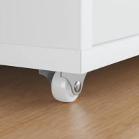 Produktbild för Hjul 2 pcs Vit 42 x 11,5 x 29 mm Järn