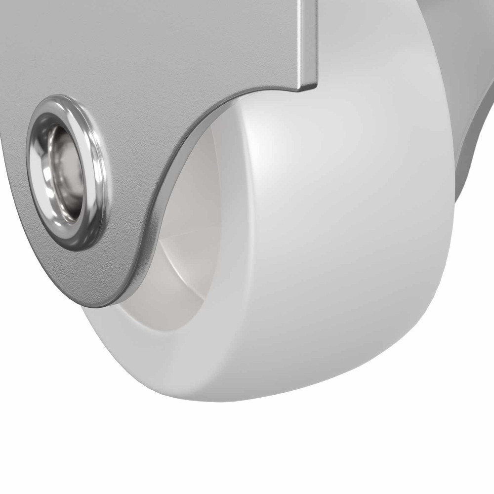 Produktbild för Hjul 2 pcs Vit 42 x 11,5 x 29 mm Järn