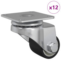 Produktbild för Hjul 12 pcs Silver 44,1 x 44,1 x 1,95 mm Nylon