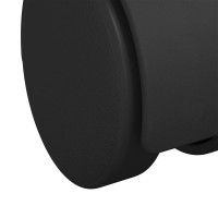 Produktbild för Svängbart hjul 2 pcs Svart 39,5 x 39,5 x 37,8 mm Järn och PP