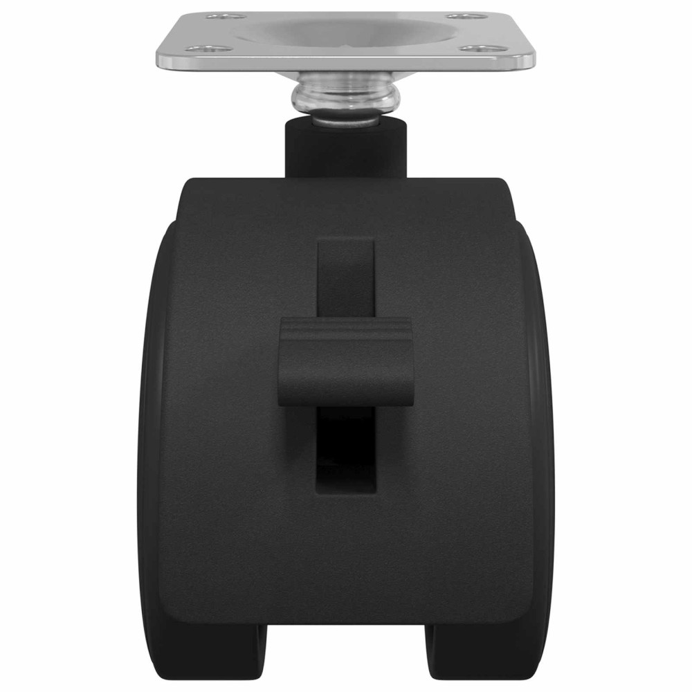Produktbild för Kastor 2 pcs Svart 39,5 x 39,5 x 37,8 mm Järn och Polypropen
