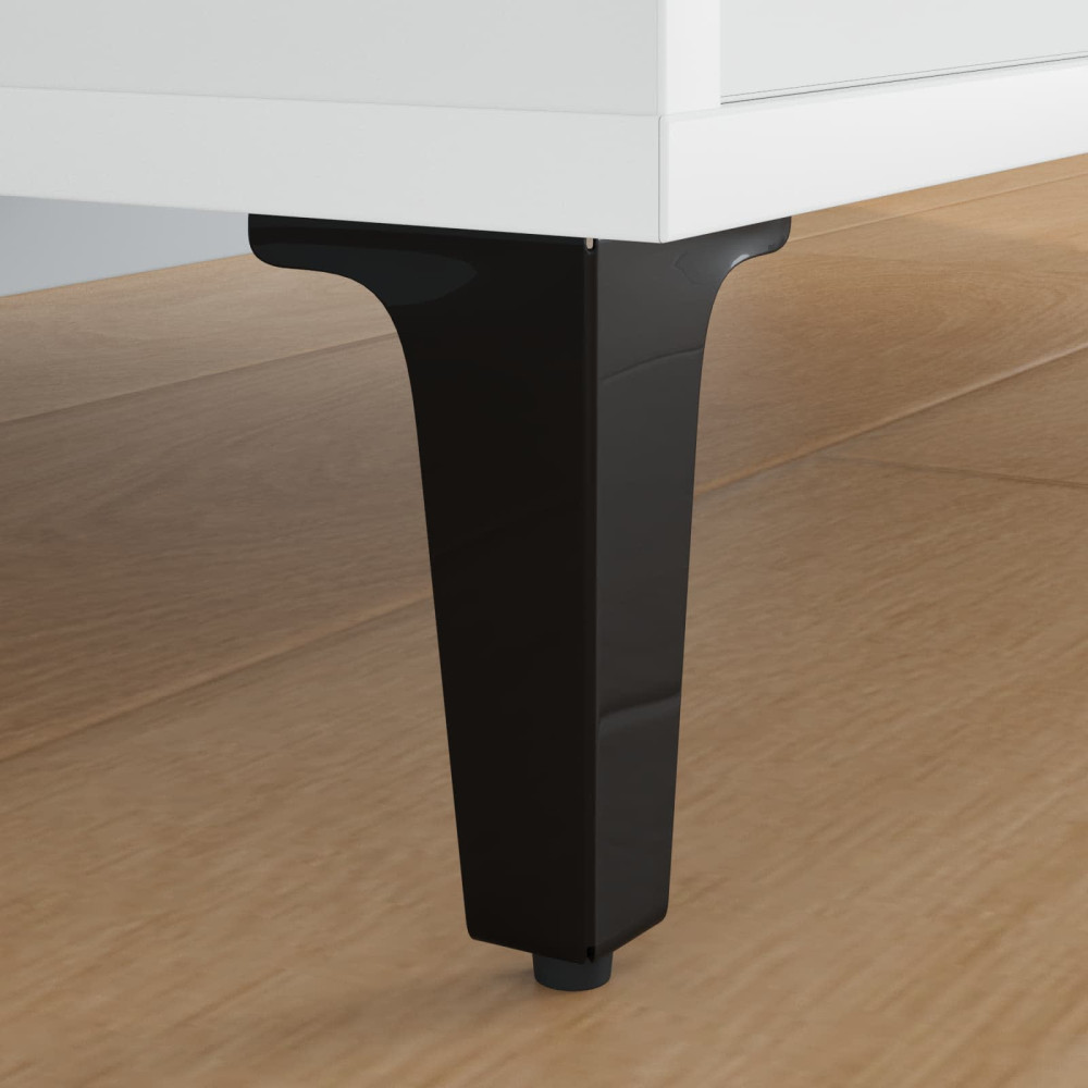 Produktbild för Möbelfötter 2 pcs Svart 54,1 x 54,1 x 100 mm Järn