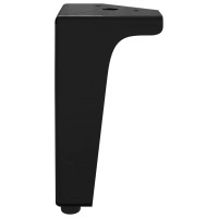 Produktbild för Möbelfötter 2 pcs Svart 54,1 x 54,1 x 100 mm Järn