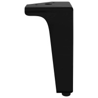 Produktbild för Möbelfötter 2 pcs Svart 54,1 x 54,1 x 100 mm Järn