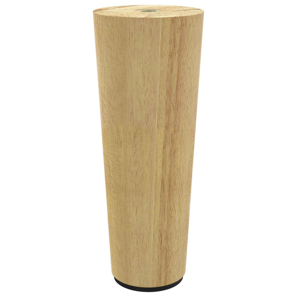 Produktbild för Möbelfötter 2 pcs Brun Ø 44 x 100 mm Massiv Eukalyptus Trä