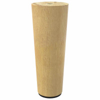 Produktbild för Möbelfötter 2 pcs Brun Ø 44 x 100 mm Massiv Eukalyptus Trä